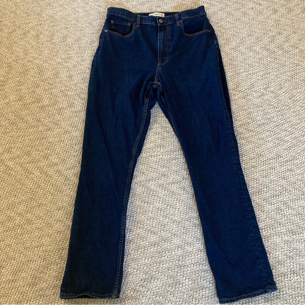 Abercrombie & Fitch Women's High Rise Jeans - Dark Blue